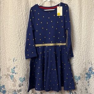 Mini Boden golden stars ballerina dress 8-9y